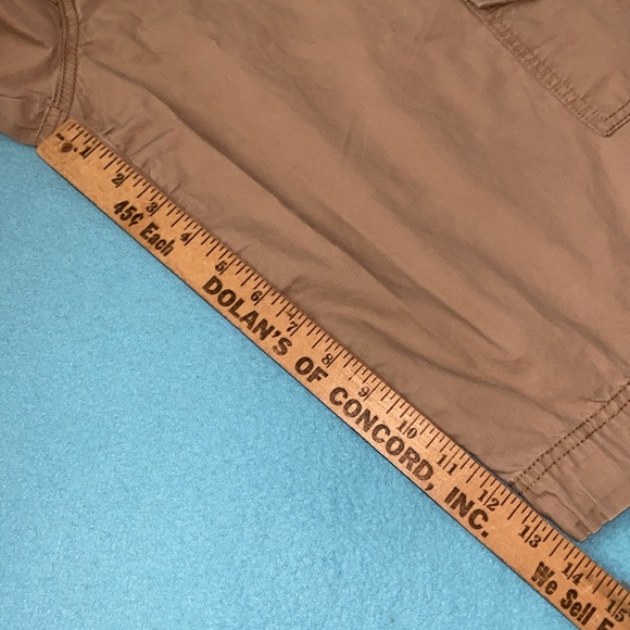 GLORIA VANDERBILT cargo cotton crop pants 9 pockets tan size 14 - Picture 8 of 15